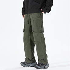 秋季新款重磅美式复古高街水洗休闲工装裤A436-6227G-P85控128，男装工装外套，电商A436