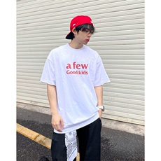 抖音得物供货210克现货宽松纯棉美式潮牌印花落肩袖纯棉T恤AT2183，男装T恤，电商A443