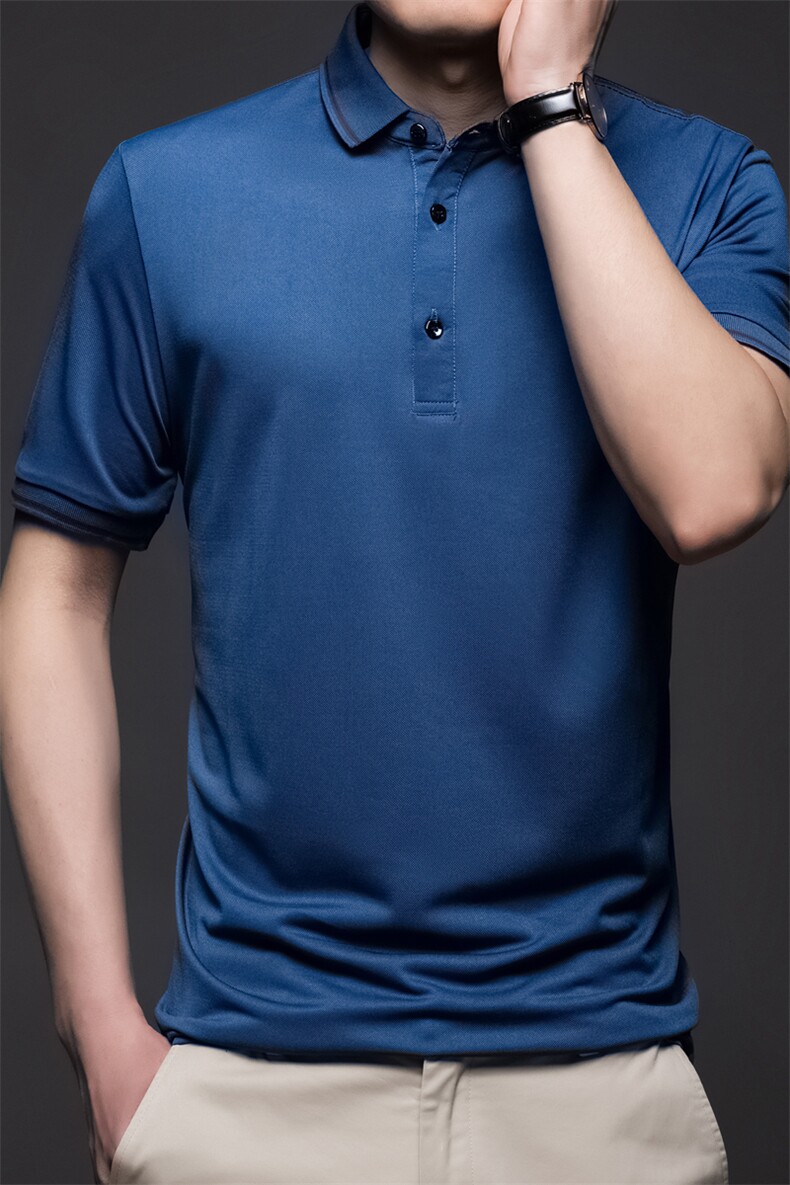 青年休闲男装翻领半袖T恤衫2023夏季新款男士polo衫薄款休闲上衣,男装Polo衫,电商B212（原钱塘6029）