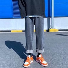 水洗中腰潮流文艺新款九分裤港风牛仔裤男K9055P38，男装牛仔裤，星座1116-2