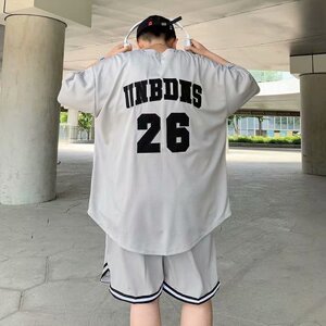 套装男短袖上衣五分裤2021夏季新款港风痞子帅气男装潮流W751-P55图片