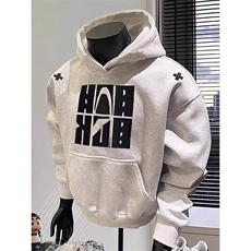 【有货】DA191-P65新款潮美式印花连帽卫衣男女宽松情侣外套，男装卫衣，星座603-2