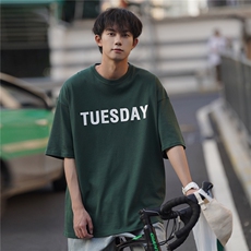 爆经典周T短袖T恤一天一件不重样（硅胶260g）202-8/T260/P38控48，男装T恤，星座222-2（原202-8）