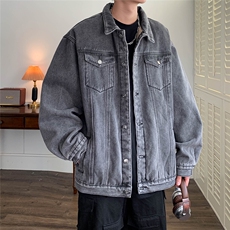 现货加绒牛仔棉服男士冬季羊羔绒翻领加厚毛领保暖外套MY2250-P85，男装棉衣，星座1103-3