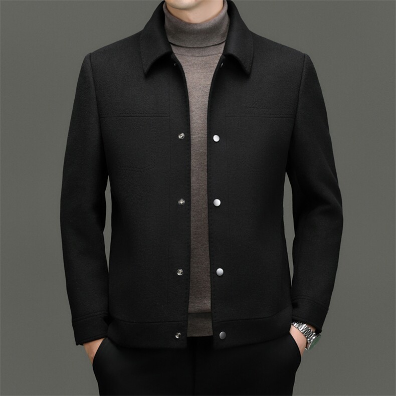 CKM23589钱塘2020-2冬季新款商务休闲厚款中年男士毛呢夹克P305,男装夹克,钱塘207-2