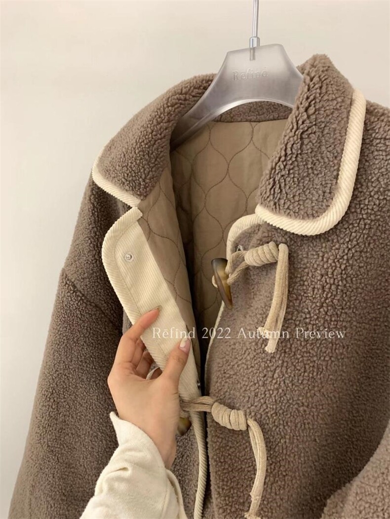 【现货】性价比极高的跑量款两穿小服?羊羔毛外套，女装棉衣/棉服，Refind