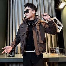 秋冬季新款男装棉衣保暖时尚连帽棉袄社会小伙袄子MY8116-P158，男装棉衣，电商D327