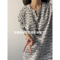 XZ809A/CX608/特P24/控48印花肌理感V领长袖T恤卫衣，男装T恤，星座809A(原222-1)