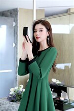 现货，春季新款，韩版蝴蝶结连衣裙，女装连衣裙，金典明美