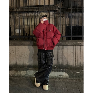 405A 美式高街个性金属设计印花满天星棉服  MY24912-特批85控158图片