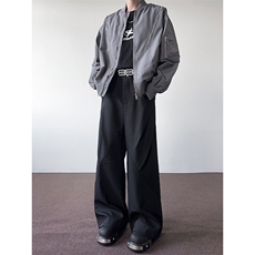 港风cleanfit解构休闲裤西裤微喇长裤A014-DY25017-P60控88，男装西裤，电商A014