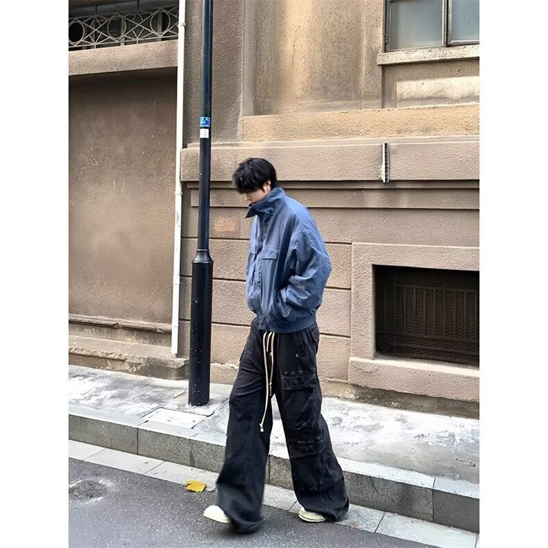 2025春秋痞帅外套男ins高街潮牌港风日系原宿风韩版潮流宽松夹克,男装夹克,四季星座505