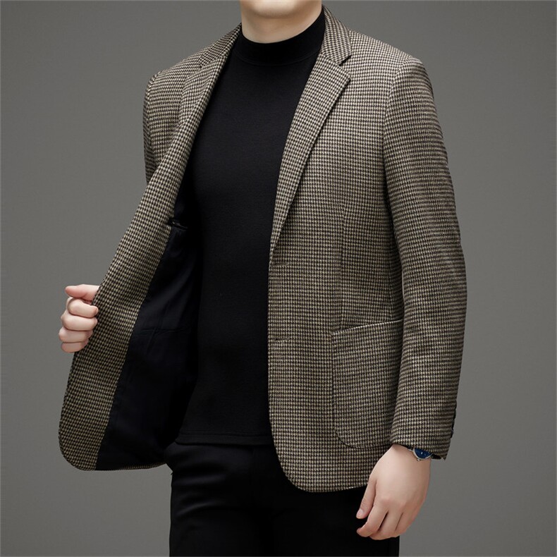 秋冬时尚新款男士商务休闲西服韩版西装修身单西外套QS3253-P165,男装西服,星座1105-3