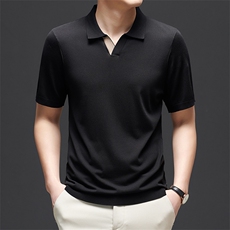 MF103683钱塘2020-1夏季新时尚潮流V字领男士短袖T恤P72，男装T恤，钱塘207-1