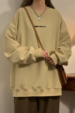 中性秋装宽松套头圆领卫衣秋季大码潮男女学生装长袖外套S236-P48，女装短外套，电商A233-1