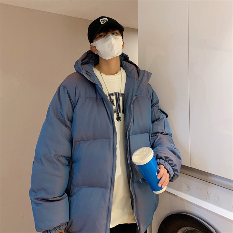 M662P80港风外景棉衣纯色百搭加大码情侣装学生外套棉服冬装,男装棉衣,电商A026-1
