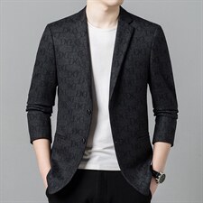 2023秋冬季新款中年西装领爸爸商务男装单件男西服ASD2319-P180图片