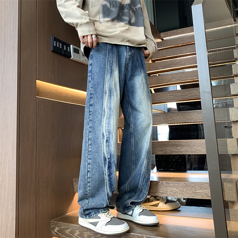 秋季新款牛仔裤直筒B342-K9001-P50,男装牛仔裤,电商B342