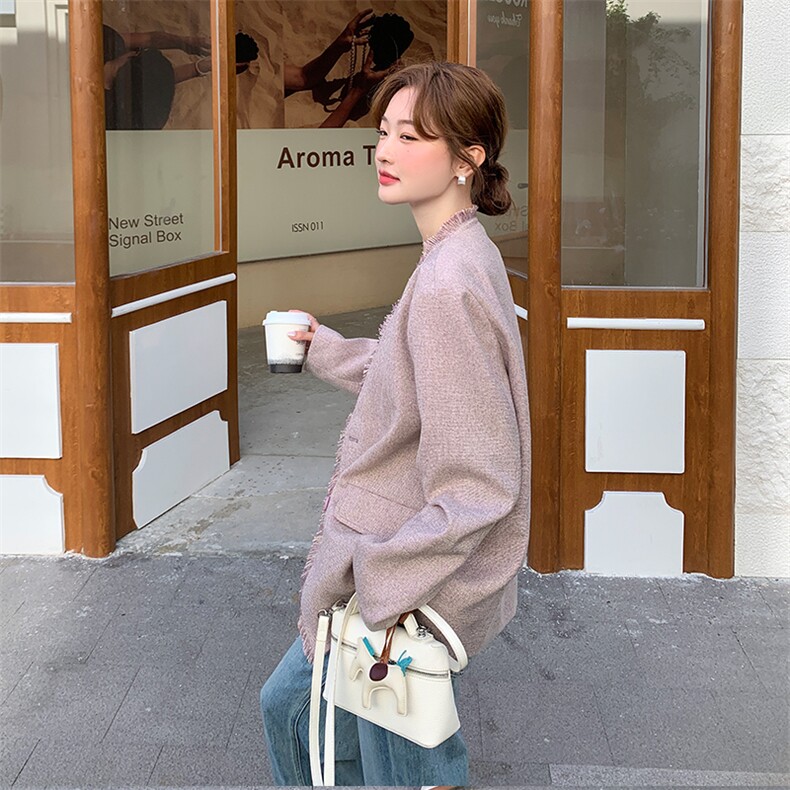 大货已出2026年春季新款小香风外套2c280-p165-k258,女装短外套,2C280