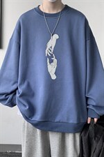 圆领卫衣男大码加厚加绒长袖t恤男S6147-P28加绒款-P33，男装卫衣，电商A040