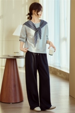 时尚休闲披肩卫衣两件套装女26春装新款圆领套头卫衣休闲直筒卫裤，女装卫衣/绒衫，梦懿尔