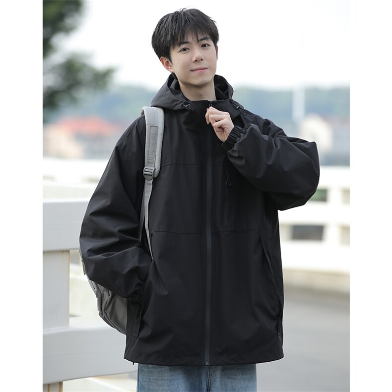 新款港风三合一多口袋宽松时尚港风连帽棉袄外套MY9306P-130,女装短外套,电商A128