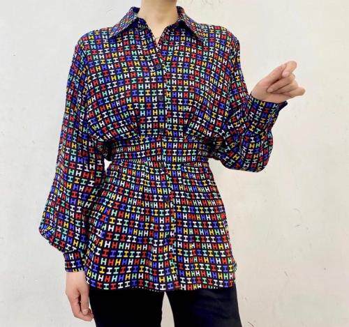 休闲宽松大码衬衣,其它,七彩名