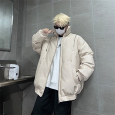 皮棉服冬季宽松港风棉衣立领冬装棉袄外套男MY2413-特100控168，男装棉衣，电商B370
