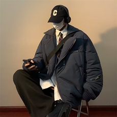 A929-P80秋季美式vintage多口袋飞行棉服男高街潮牌宽松外套，男装夹克，星座512-6