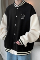 摇粒绒棒球服男大码开衫卫衣男夹克BF86072-P65，男装夹克，电商A040