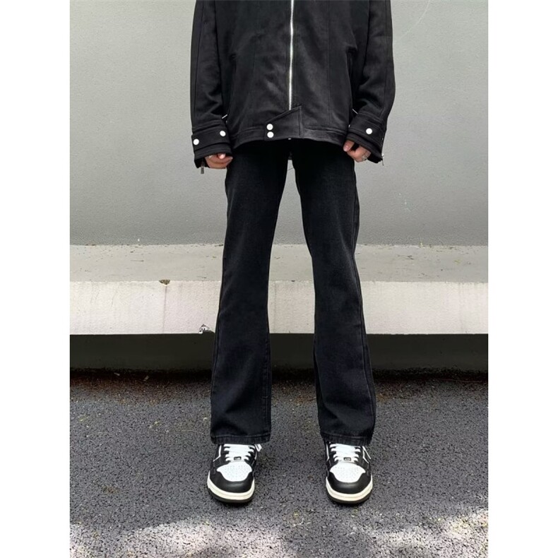 高街复古水洗宽松直筒牛仔裤男ins潮KN205P38,男装牛仔裤,星座1116-2