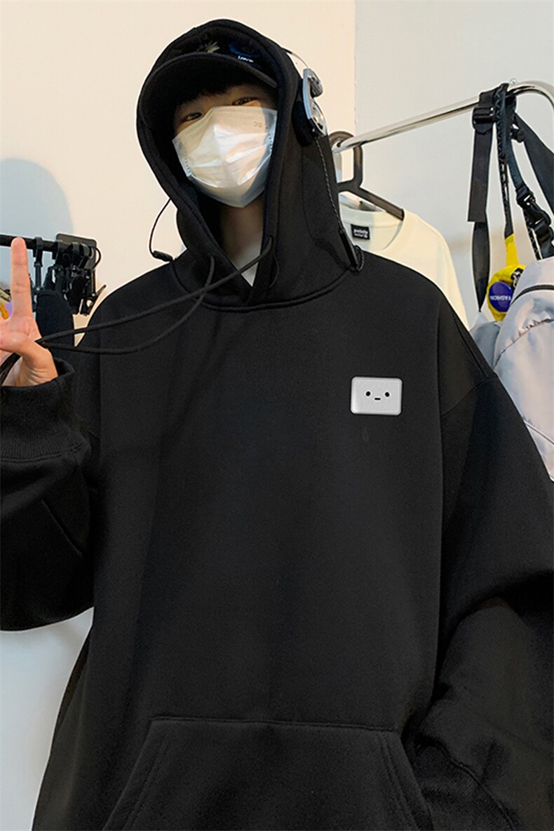 ！连帽圆领卫衣男装港风帽衫男LM117-P35,男装卫衣,电商B367