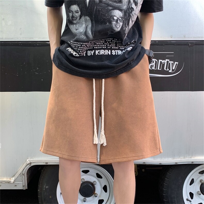 电商DSA028-KBSXDWKP40抖音品质水洗短卫裤百搭纯色男,男装休闲裤,电商A028