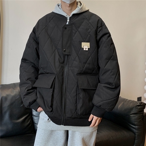 冬季2025新款港风男棉衣棉服青少年情侣装冬装男女外套S273-P118图片