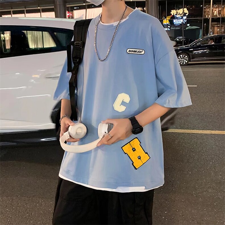 男圆领T恤宽松短袖W06P32,男装T恤,星座1116-2