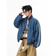 水洗牛仔外套男款春美式痞帅上衣服宽松休闲工装夹克JK1329-P98，男装工装外套，星座1103-3