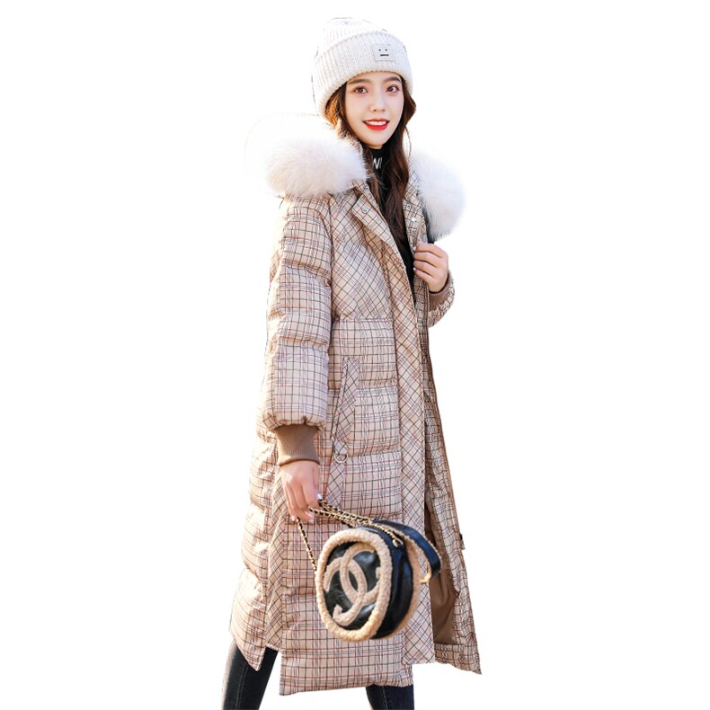 2020冬季新款简约优雅时尚大毛领棉服,女装棉衣/棉服,魅影