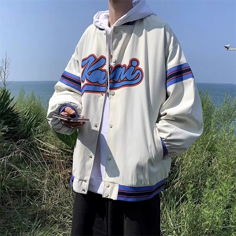 2025棒球服外套男春季美式夹克ins潮牌休闲运动高街衣服JK08842,男装夹克,星座516A