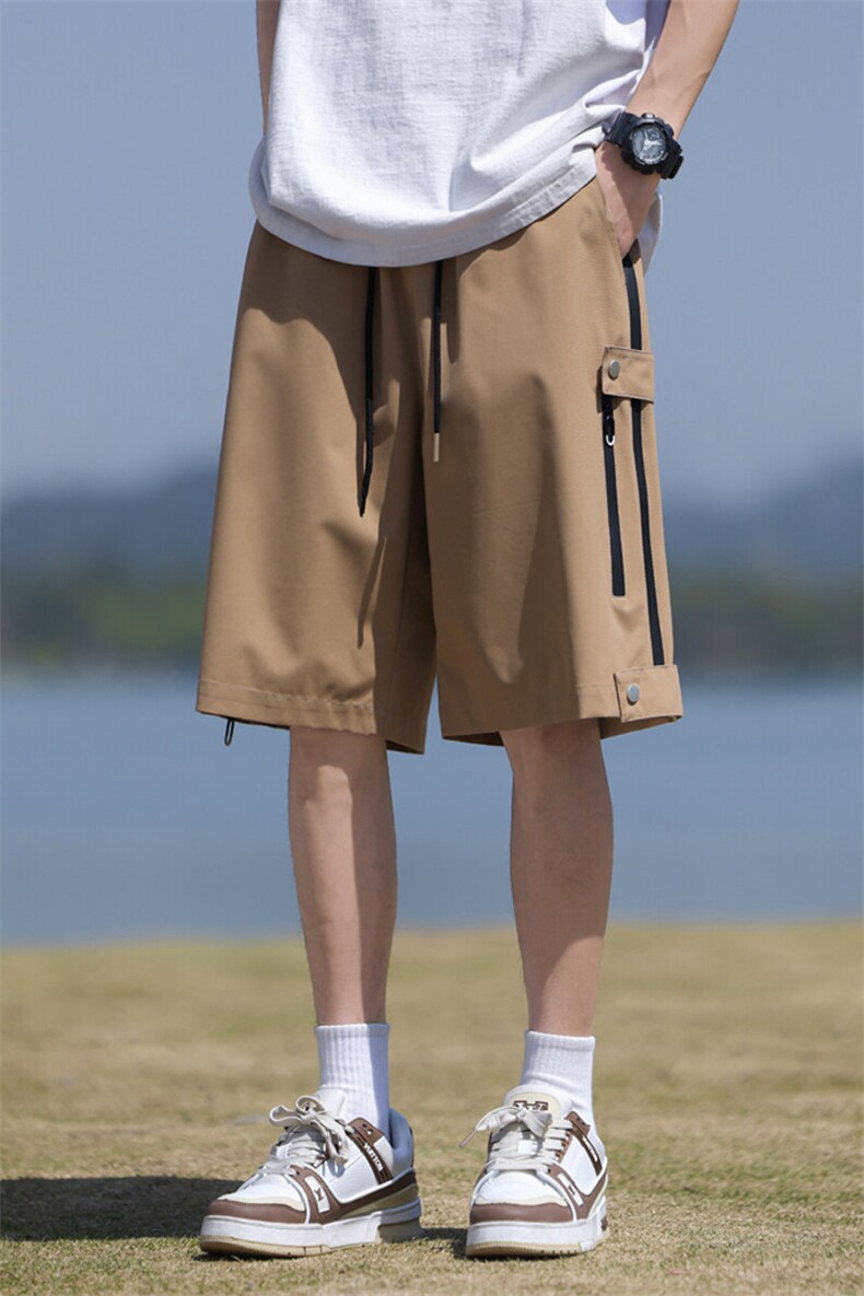 草坪-夏季短裤潮牌户外运动五分防水大码冲锋裤XZ301b-2-DK725P35,男装牛仔裤,星座301B-2（原A443-1）