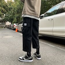 秋冬男潮牌日系百搭工装裤直筒宽松休闲长裤港风2020K535-P35，男装休闲裤，星座610（原A335）