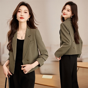 小西装外套女短款2025新款春秋高级感小个子气质韩版休闲西服上衣图片
