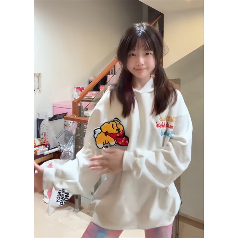 【有货】WY901CC-特P52美式心情小狗系列刺绣魔术连帽卫衣,男装卫衣,星座1007（原301D）