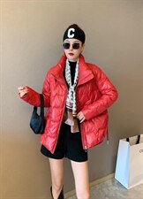 冬季新款带丝巾羽绒外套，其它，维多利亚