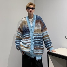 美式圆领毛衣男慵懒风休闲针织衫GM58P70，男装针织衫/毛衣，星座1116-2