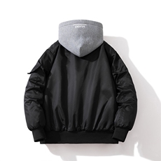 现货2色秋冬带帽情侣外套飞行服外套棉服夹克，男装棉衣，电商A105