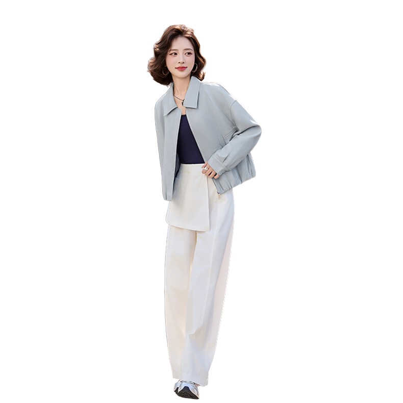 2026春装新款！时尚高级感修身皮衣外套,女装皮衣,自然秀