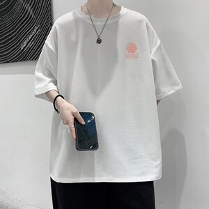 HT73237-P22 华夫格t恤男短袖男大码五分袖 大皂风图片