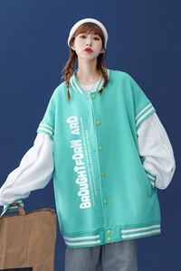 中性风 2023秋季新品设计感小众港风字母印花棒球服 G553 p75控68图片