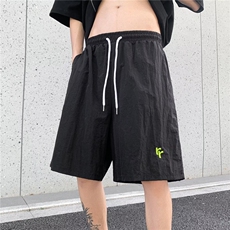 男士夏季冰丝薄款潮牌休闲短裤宽松跑步运动裤学生篮球五分裤睡裤，男装牛仔裤，星座1013