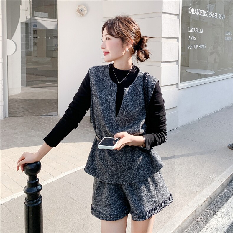 新款2026春季法式套装三件套6212-P190-K308,女装套装/套裙,2C057